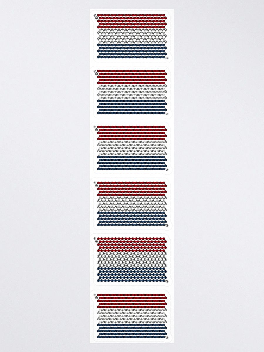 Netherlands Bike Chain Flag Sticker 6 Pack product image (3)