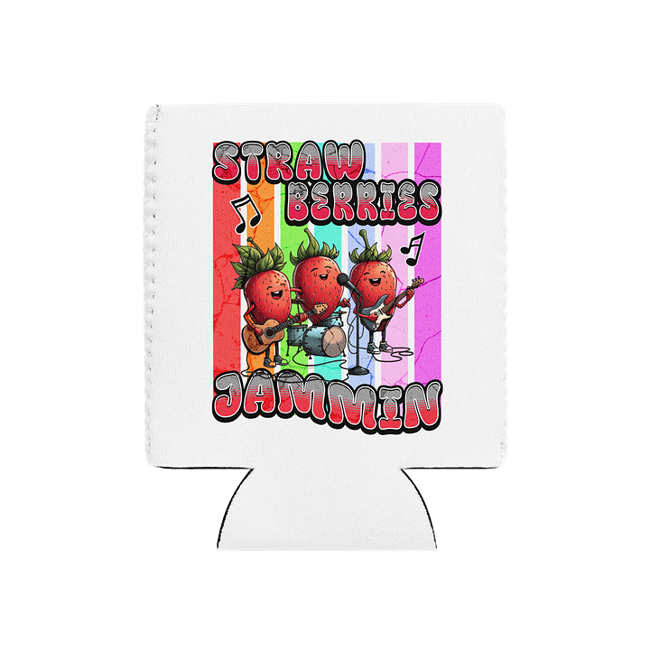 Strawberries Jammin Can Cooler product image (2)