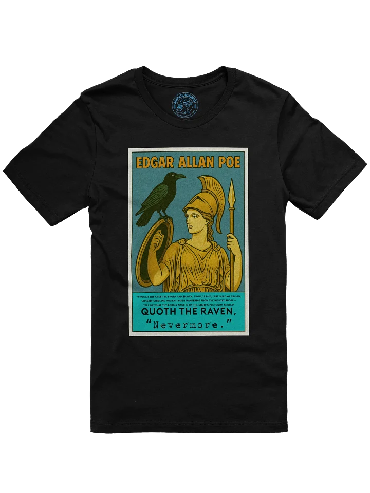 Edgar Allan Poe "The Raven" Athena Statue 1950's Retro Concert Tee Fit Unisex T-Shirt product image (1)