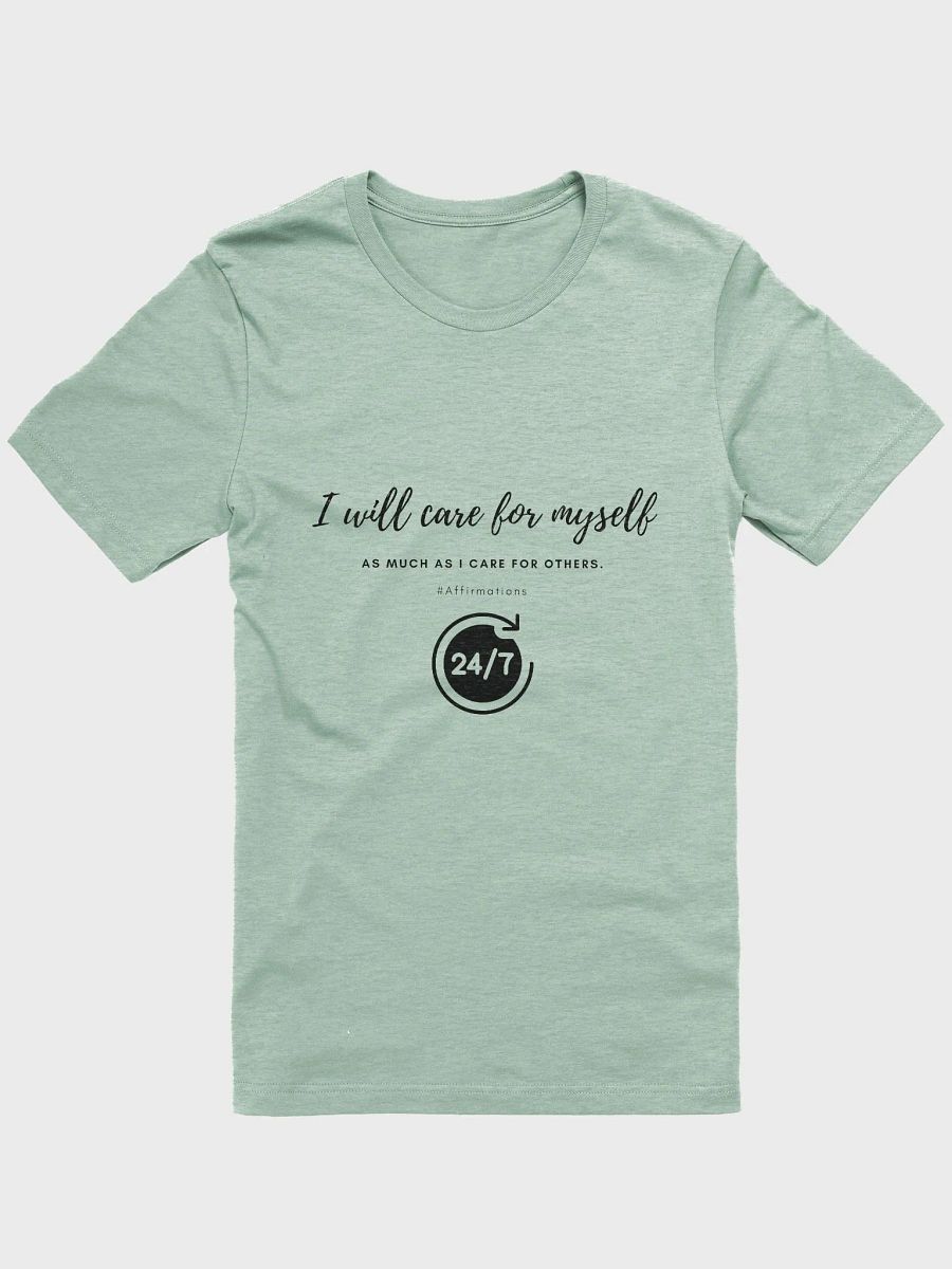 I will care for myself Dark Unisex Super soft T-Shirt product image (3)