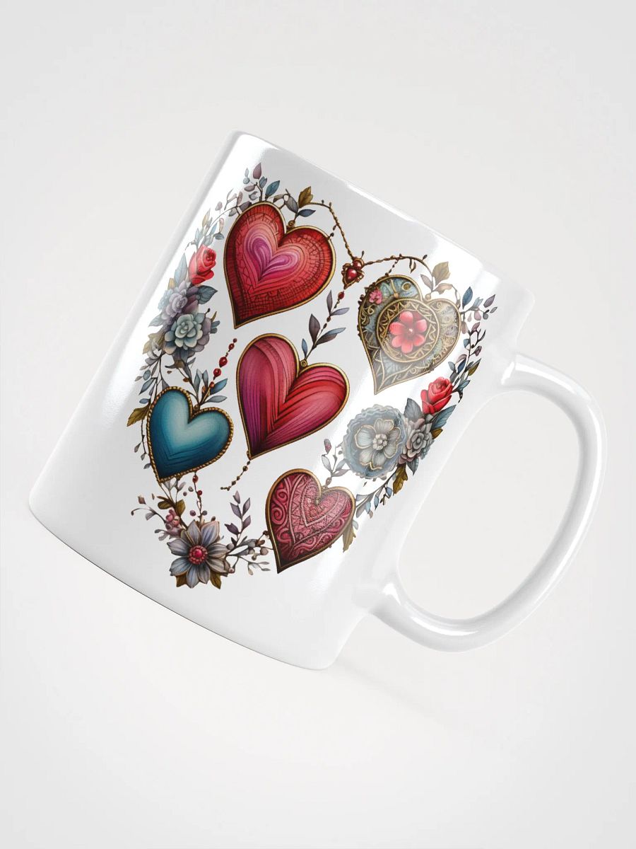 Vintage Valentine’s Day Hearts Coffee Mug product image (4)