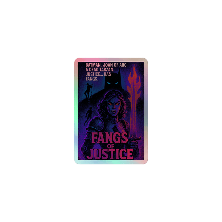 Uunder Fjortis "Fangs of Justice" Rainbow Sticker product image (1)