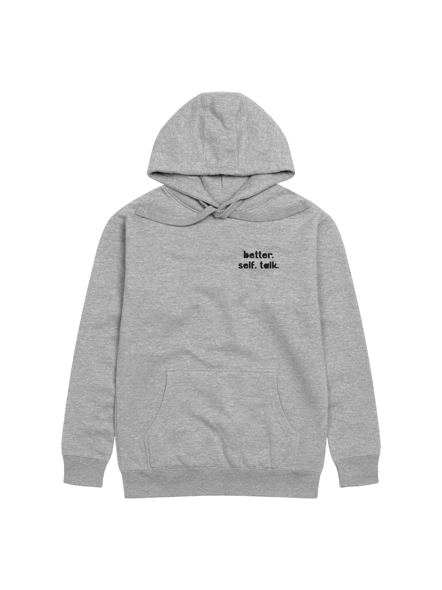 Better. Self. Talk. Hoodie (Black & Red) product image (1)