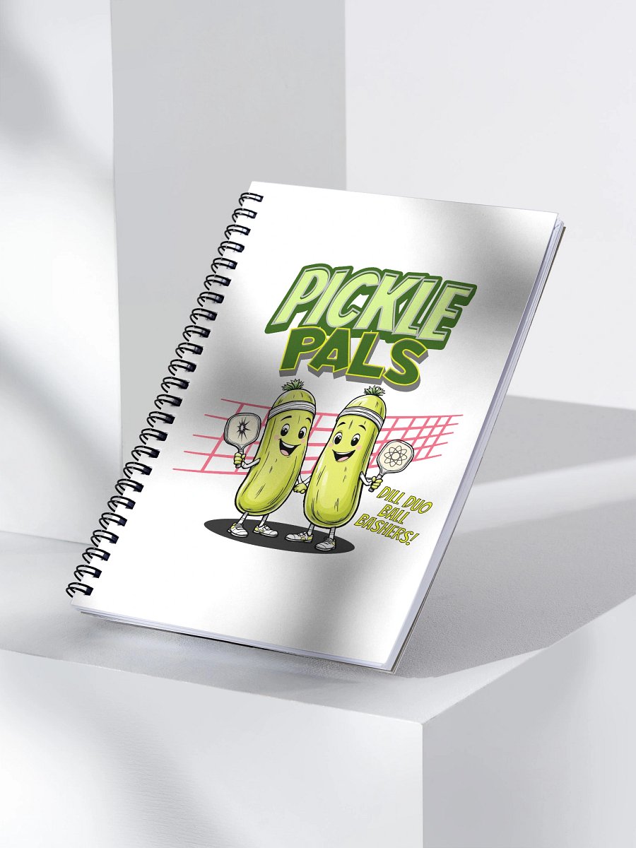 Pickleball Pals Dill Duo Ball Bashers Doodle Spiral Notebook product image (3)