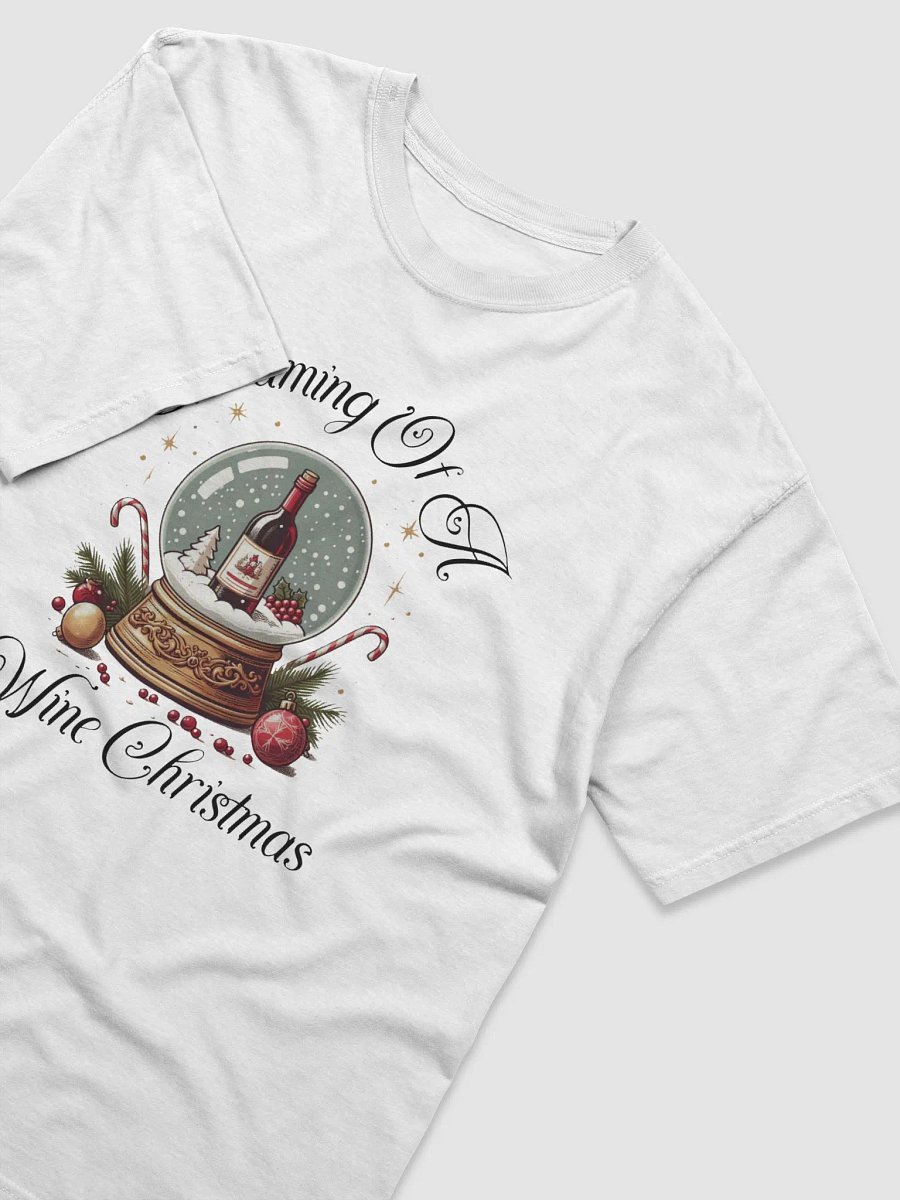 Wine Christmas Snow Globe Tee product image (3)
