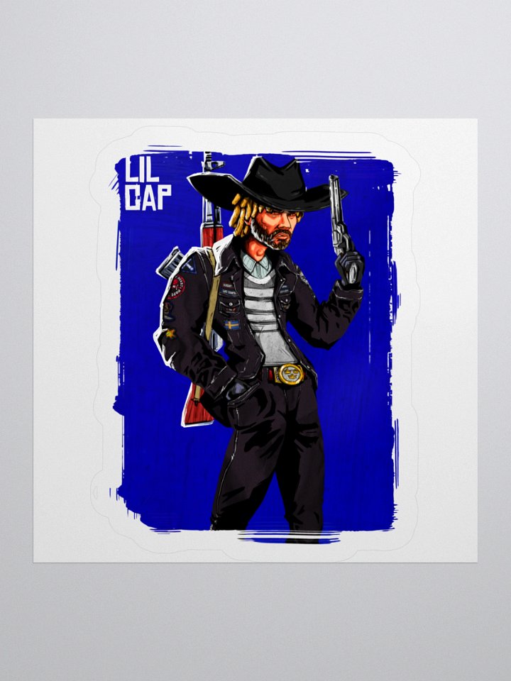 Lil Cap Portrait Sticker product image (2)