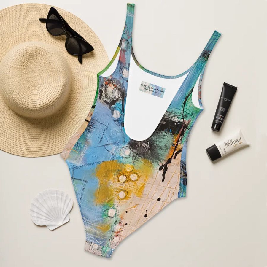 original painting printed on swimsuit, unique design product image (8)