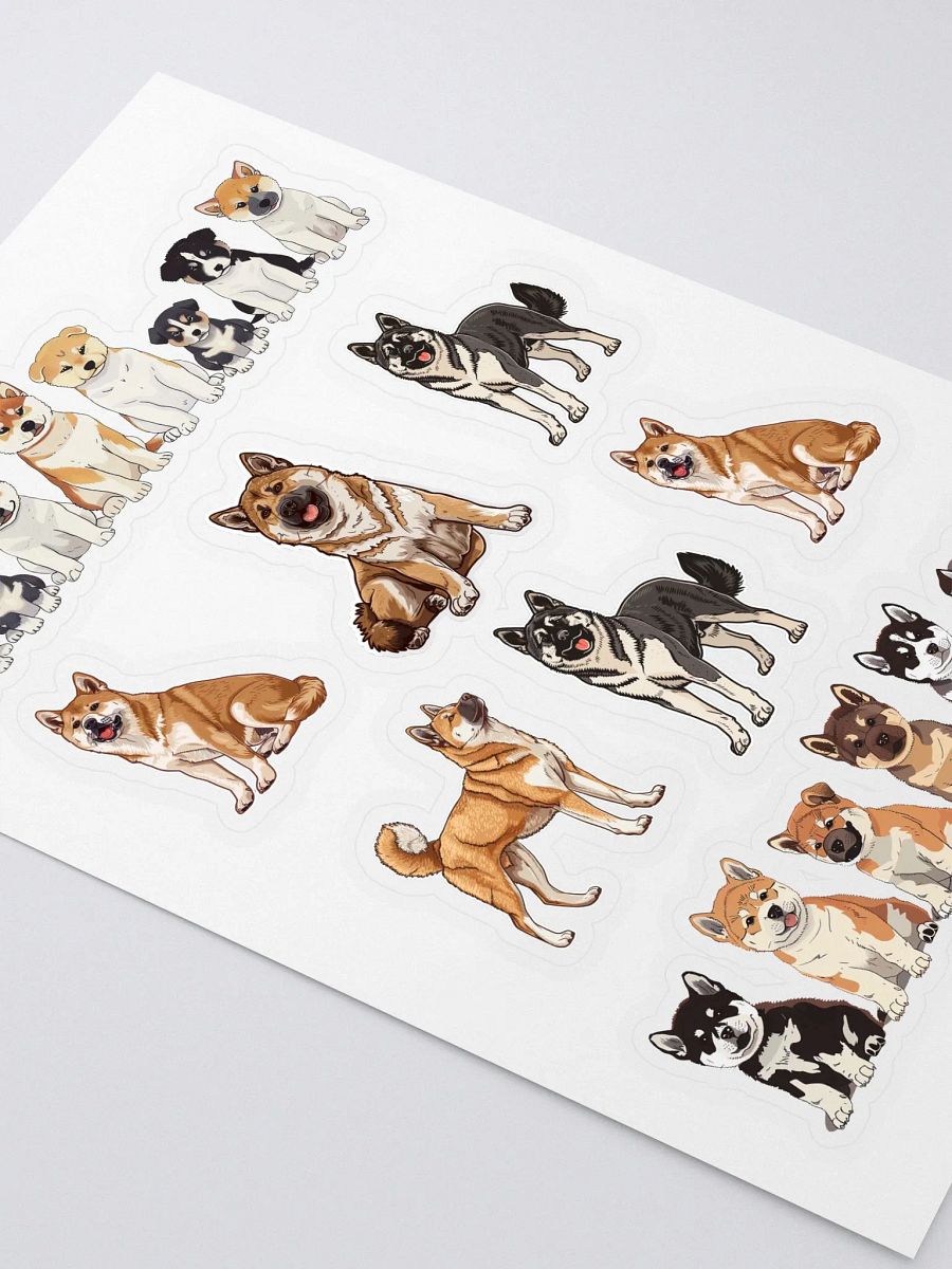 Akita Dog Figures sticker product image (3)