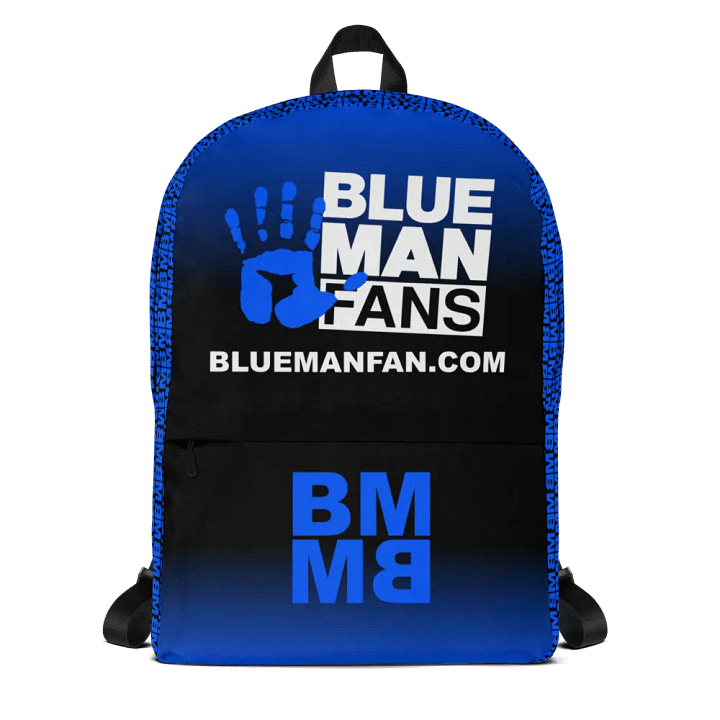 Blue Man Fans Hand Print Backpack product image (1)