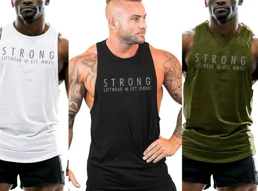 Mens Tank Tops Gym Muscle Tee Fitness Workout Bodybuilding Shirt Sleeveless Vest product image (3)