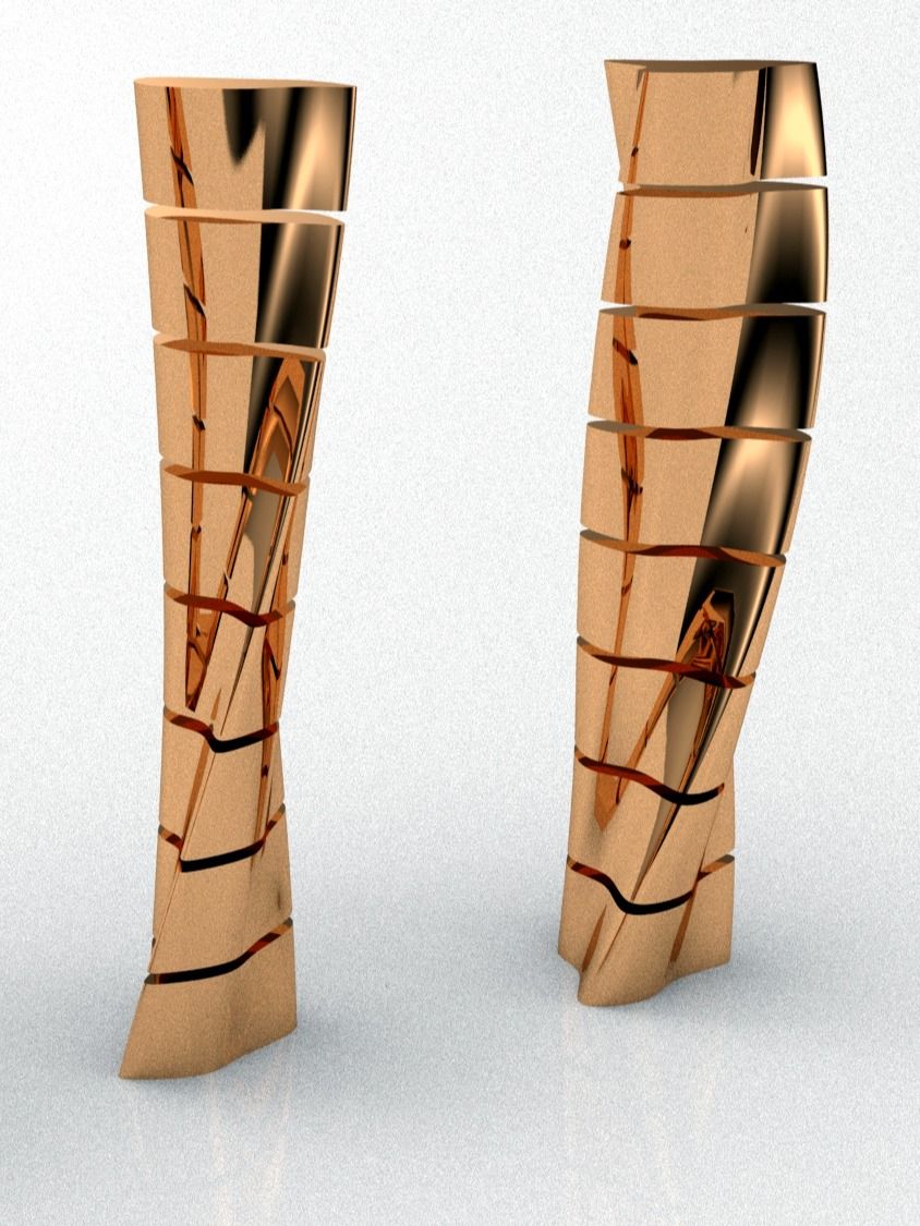 Twisting Parametric Tower Facade Design Grasshopper Rhino Files Download product image (1)