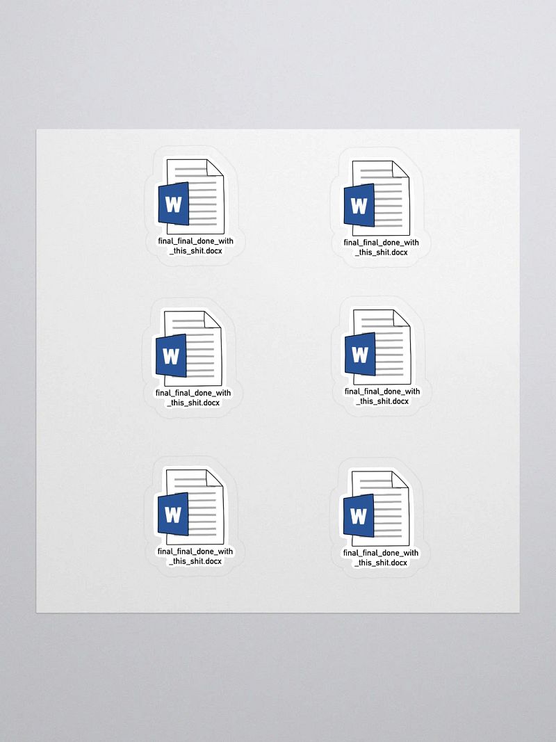 Final Name Sticker (MEDIUM Sheet)
