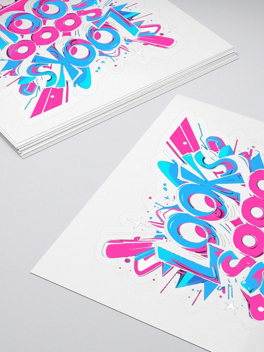 Dynamic Graffiti Text Kiss Cut Stickers product image (4)