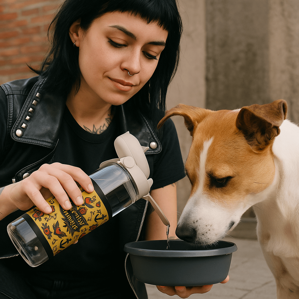 Mel’s Angels Pit Stop Tattoo Style CamelBak Water Bottle – Vintage Rockabilly Travel Gear product image (1)