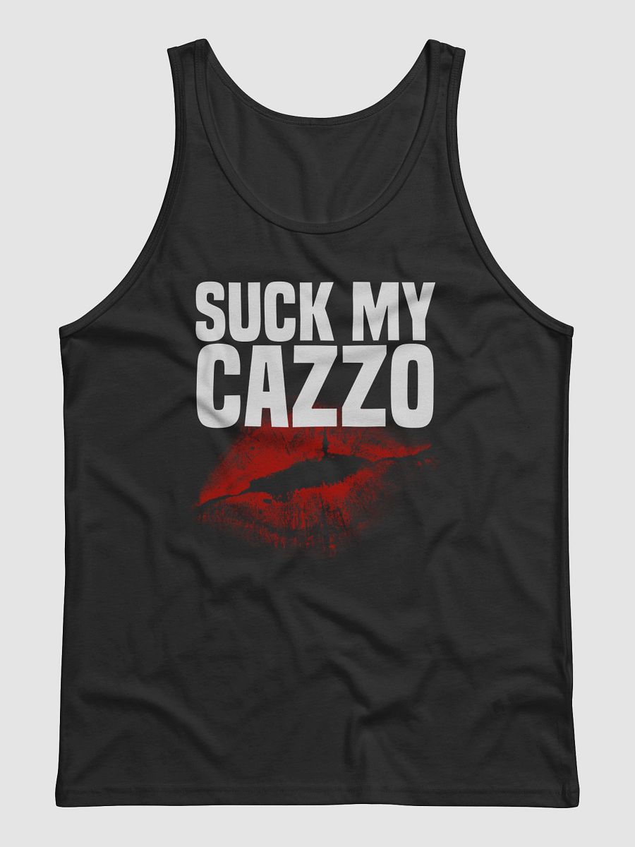 SUCK MY CAZZO tank top black product image (1)