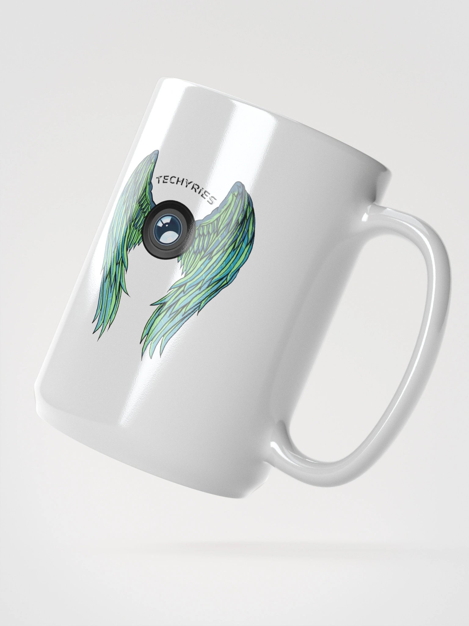 Techyries Logo White Glossy Mug product image (2)