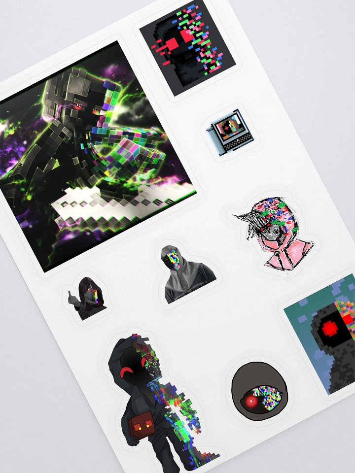 GlitchedMastery Sticker Sheet product image (2)