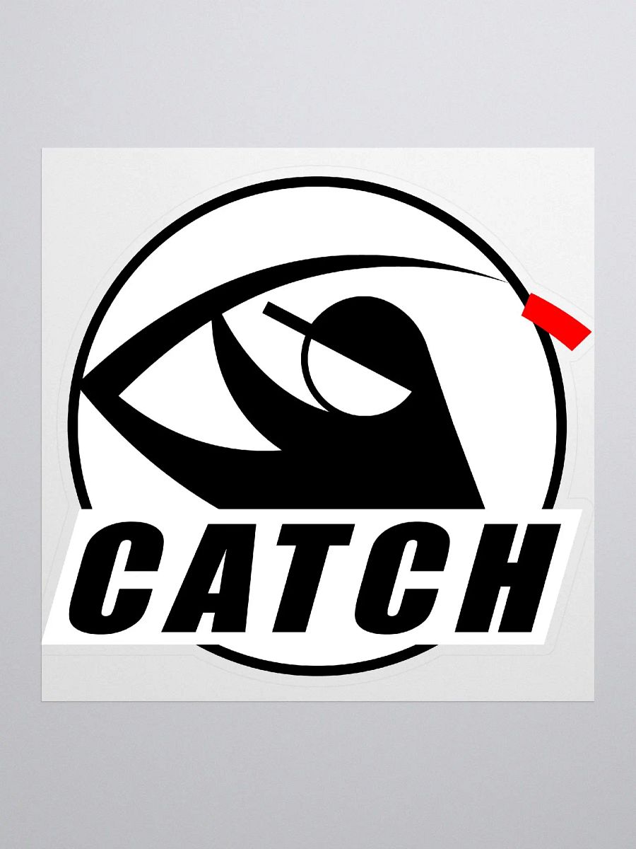 CATCH 5x5 STICKER - BLACK product image (1)