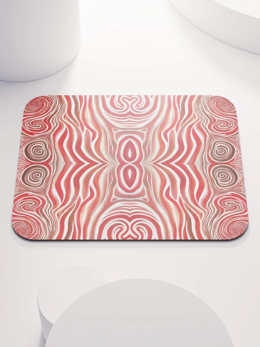 Funky Red Liquid Explosion Tie-Dye Classic Mouse Pad product image (2)