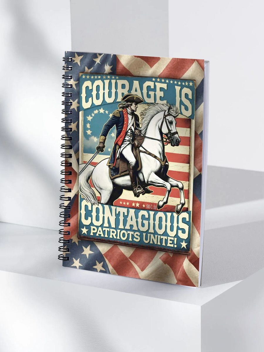 Courageous Patriots Spiral Notebook product image (4)