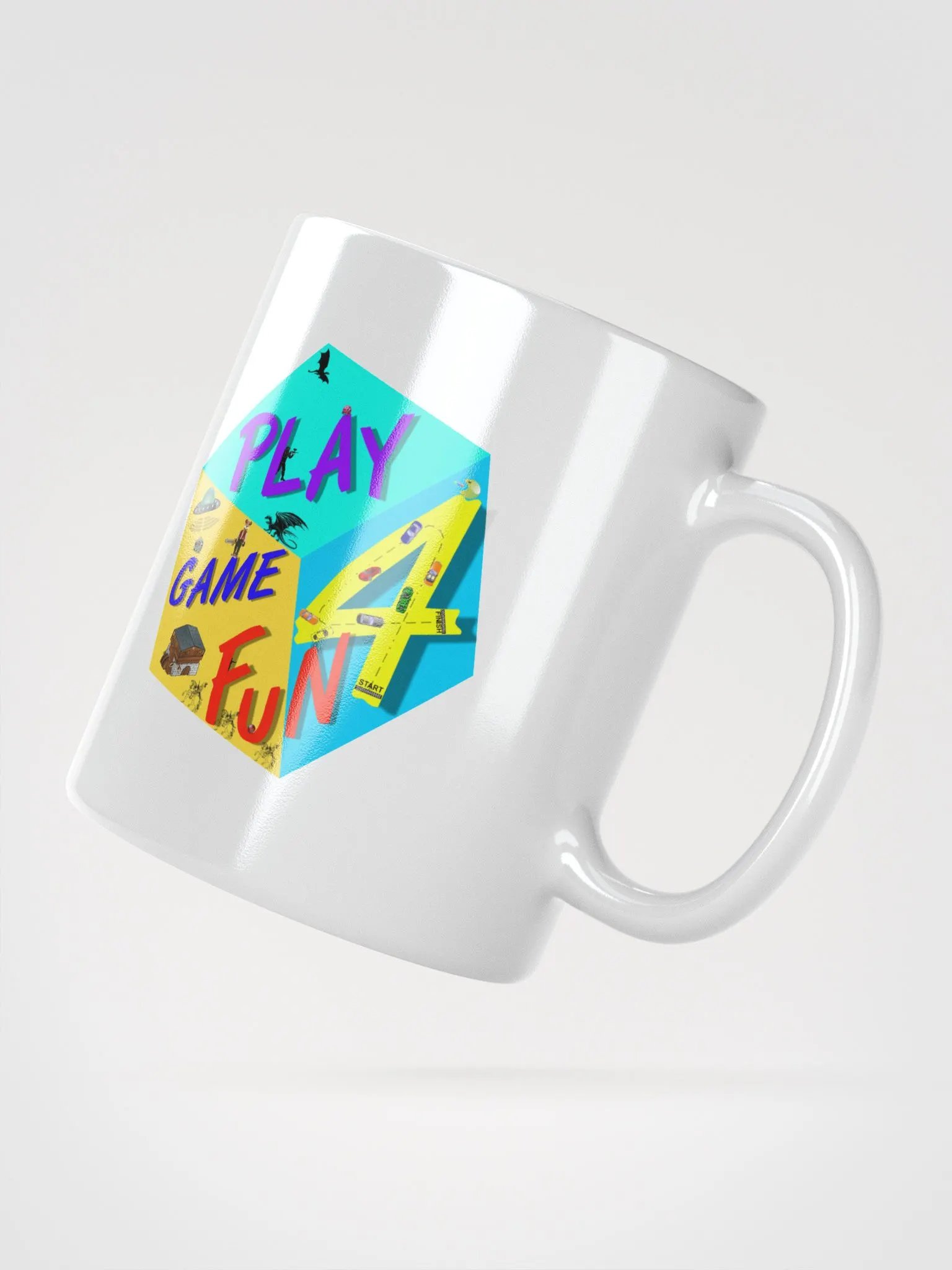 PlayGame4Fun Parkour Mastery Mug White product image (4)