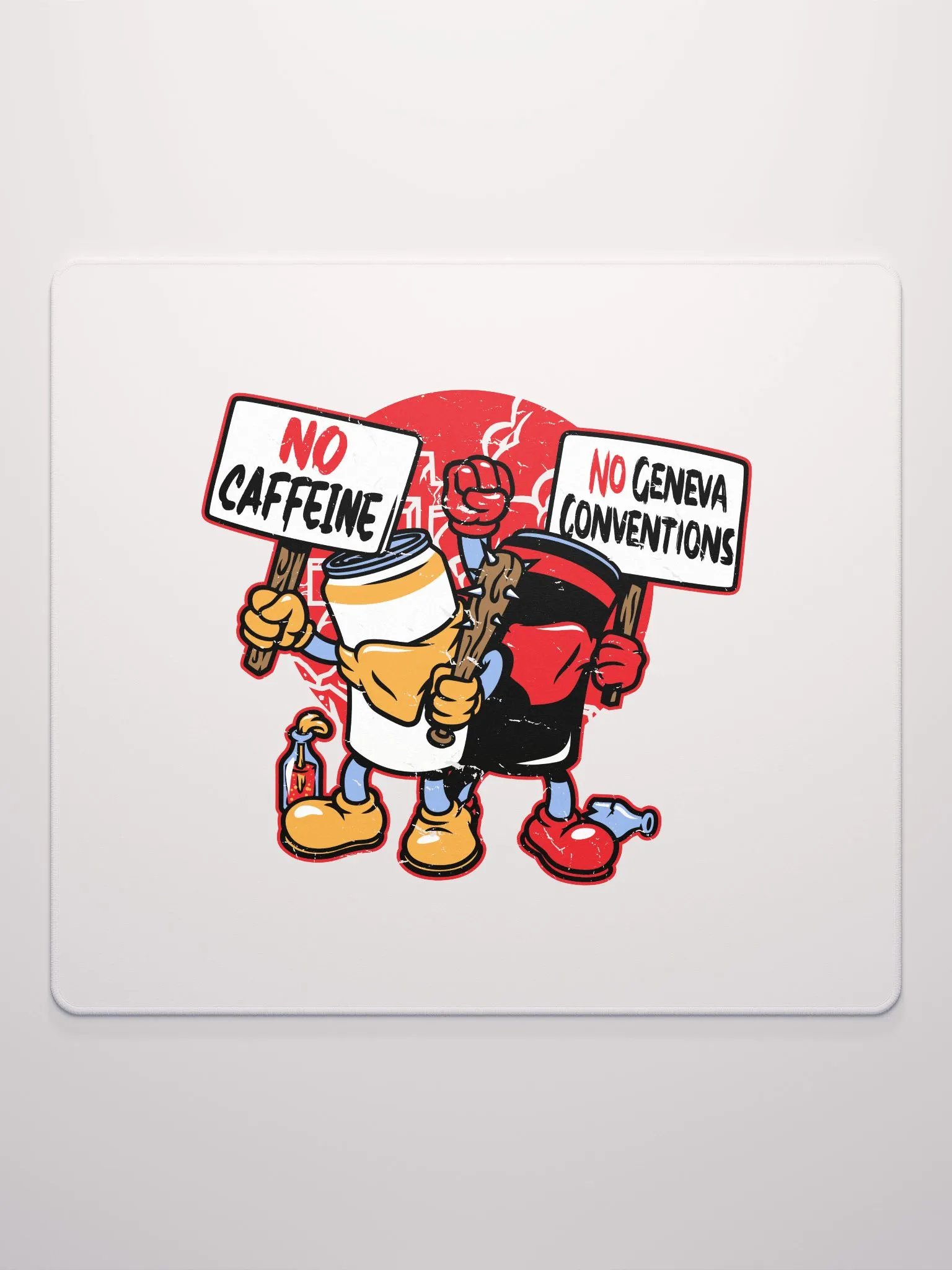 No Caffeine No Geneva Conventions Mousepad product image (2)