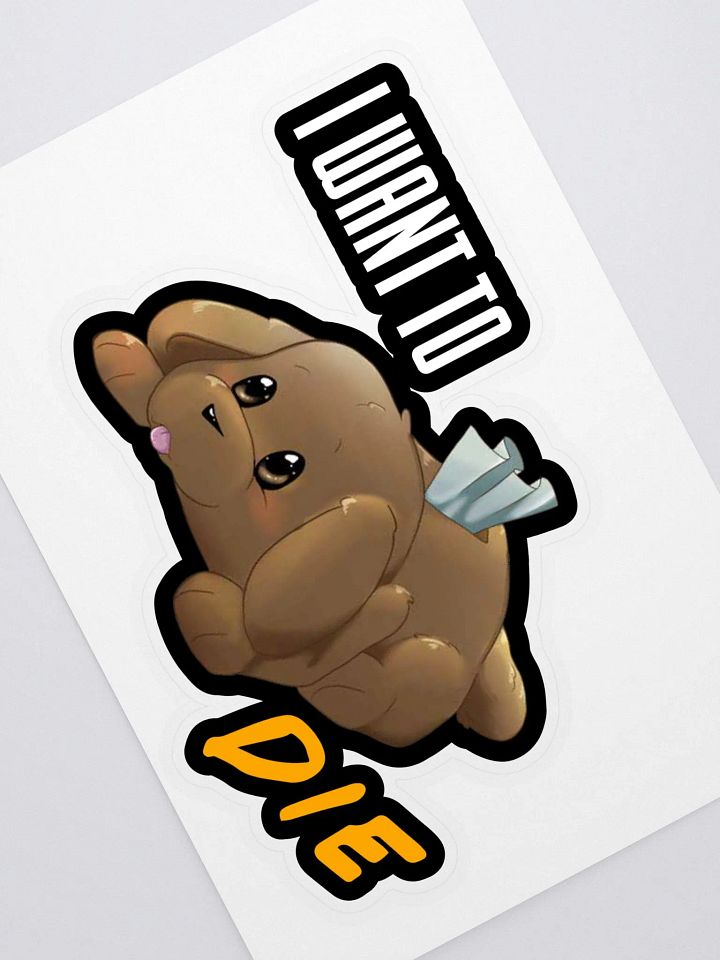 I Want to Die Sticker product image (2)