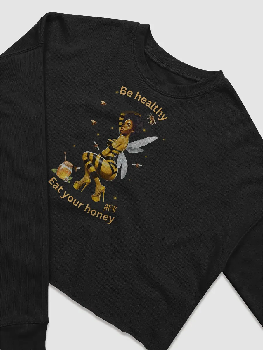 Bee-autiful Buzz Women's Fleece Crop Sweatshirt product image (4)
