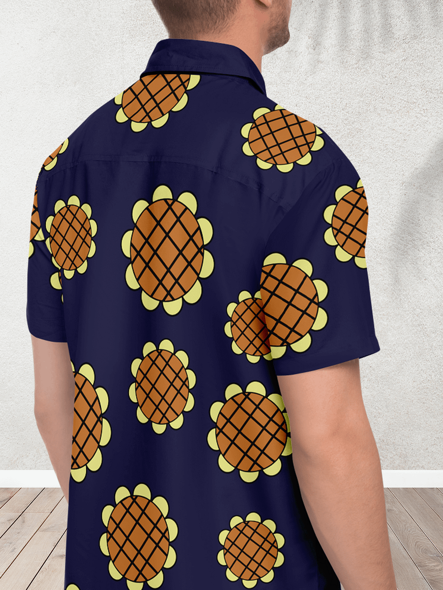 Dressrosa Arc Luffy Sunflower Hawaiian Shirt product image (3)