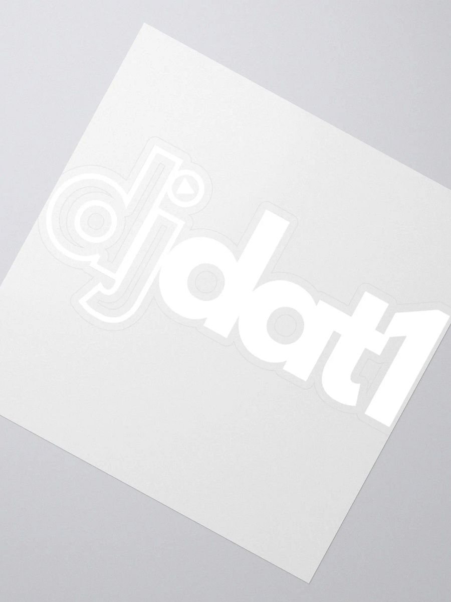 [DJDAT1] Vinyl Stickers (white) product image (5)