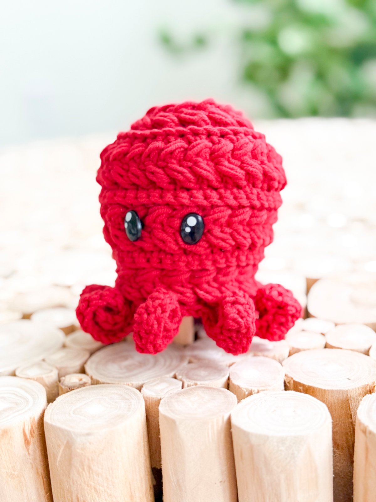 Amigurumi Octopus Crochet Pattern | No-Sew Wheat Stitch Design product image (8)