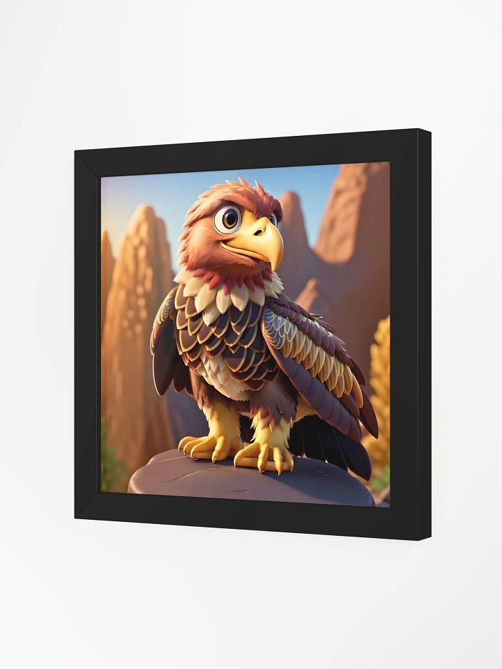 Endangered Species - Mexico - Golden Eagle Eco-Friendly Ayous Wood Framed Poster product image (2)