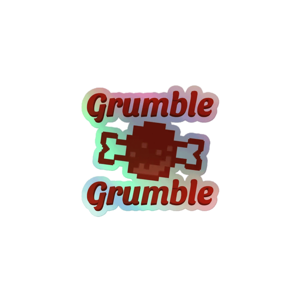 Grumble Grumble Holo Sticker product image (1)