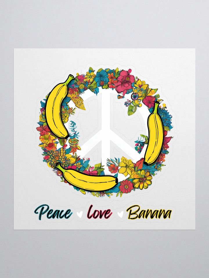 Peace, Love, Banana Kiss Cut Stickers product image (3)