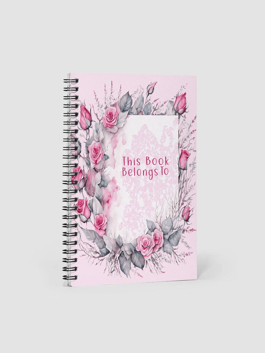 Enchanted Rose Spiral Notebook product image (3)