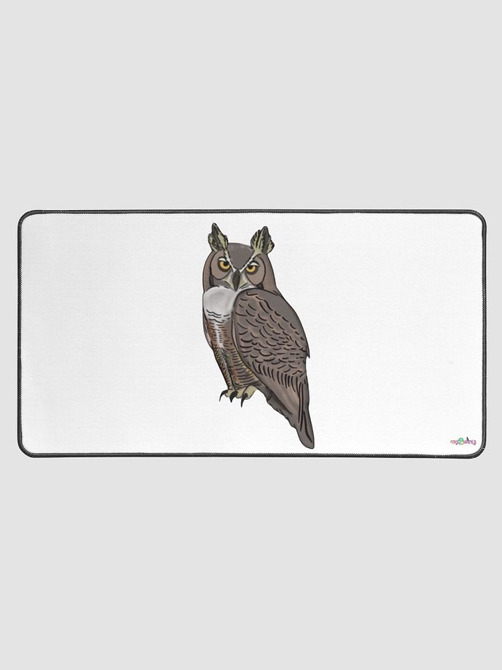 Owl Logo Desk Mat (White) product image (1)