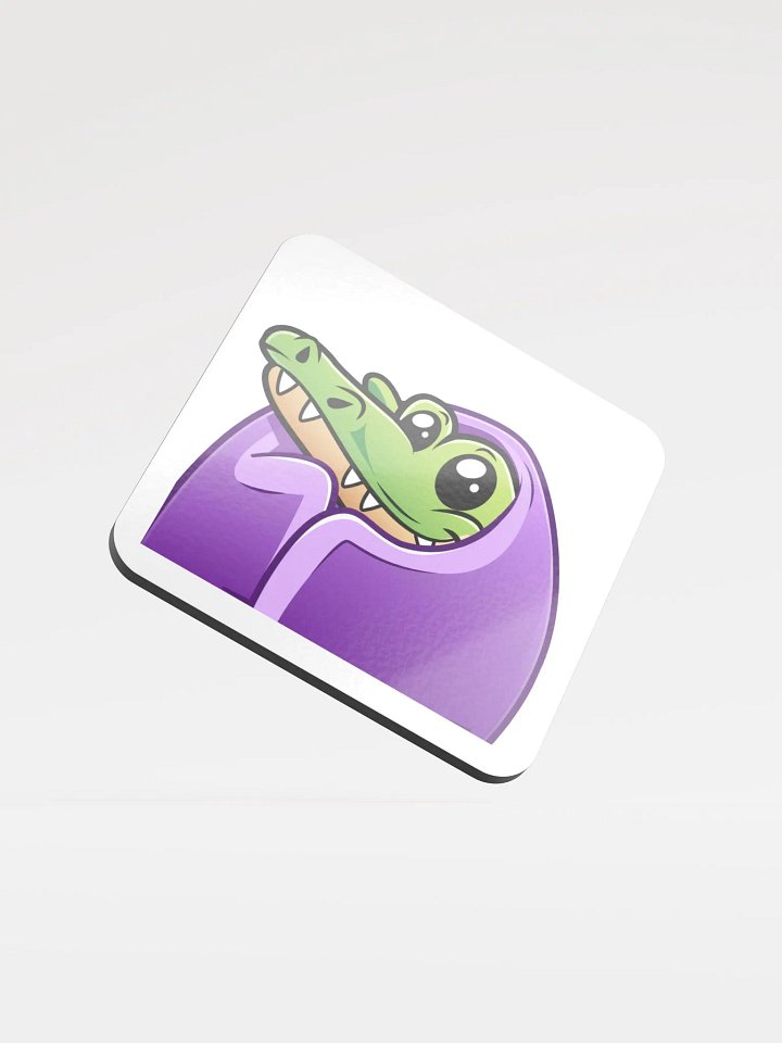 Cozy Dino Glossed Cork Coaster product image (1)