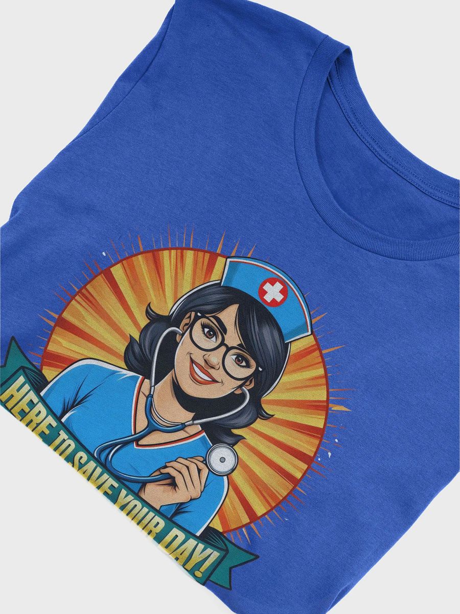 Smiling Nurse Here to Save Your Day T-Shirt product image (53)