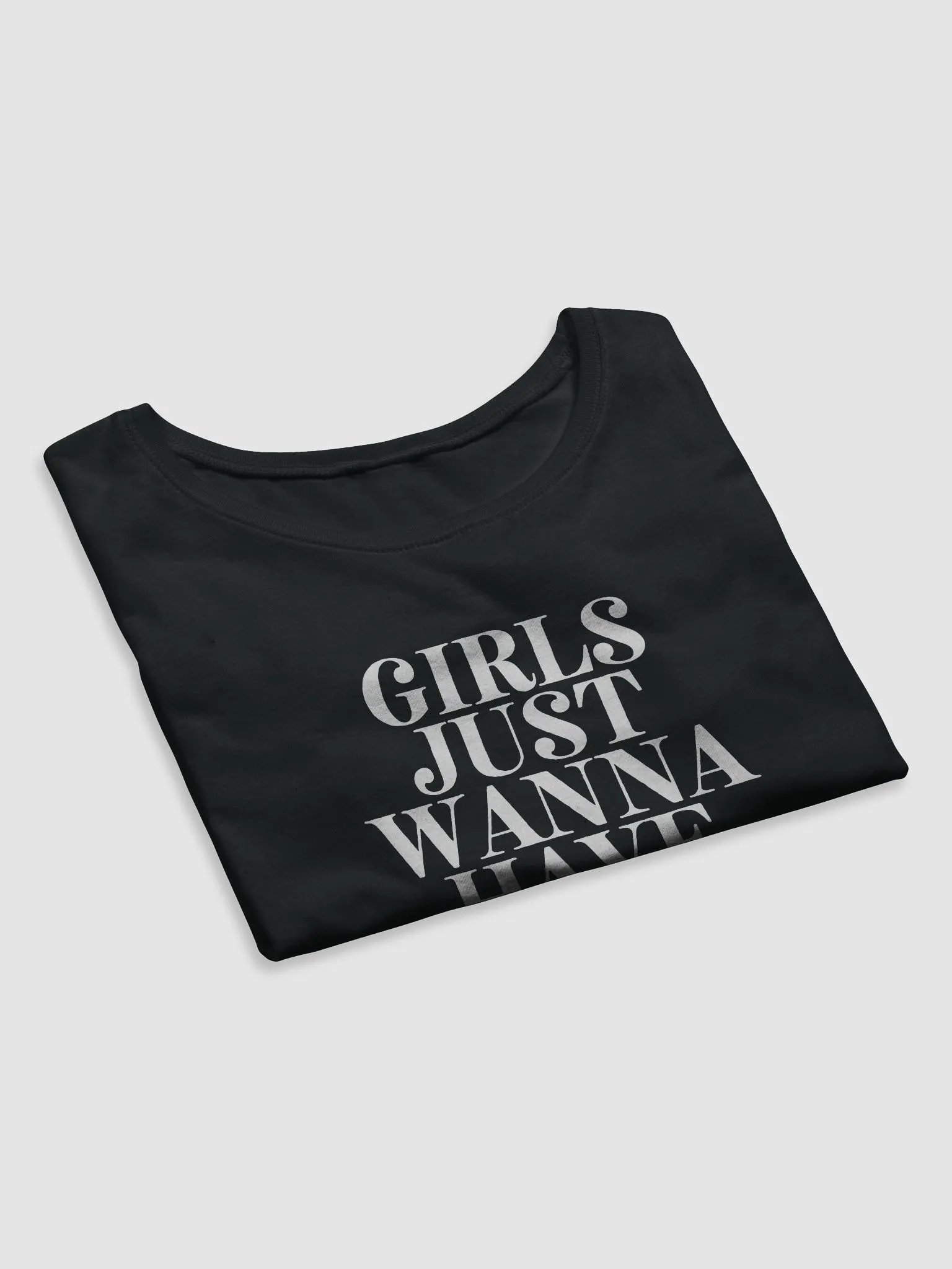 Girls Just Wanna Have Funds Black Baby Tee product image (5)