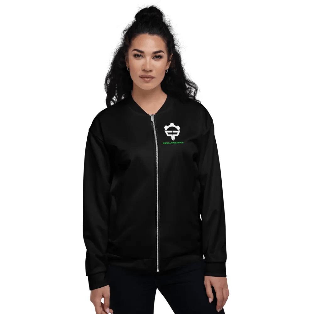 P3nAlPineapple - Black Bomber Jacket product image (3)