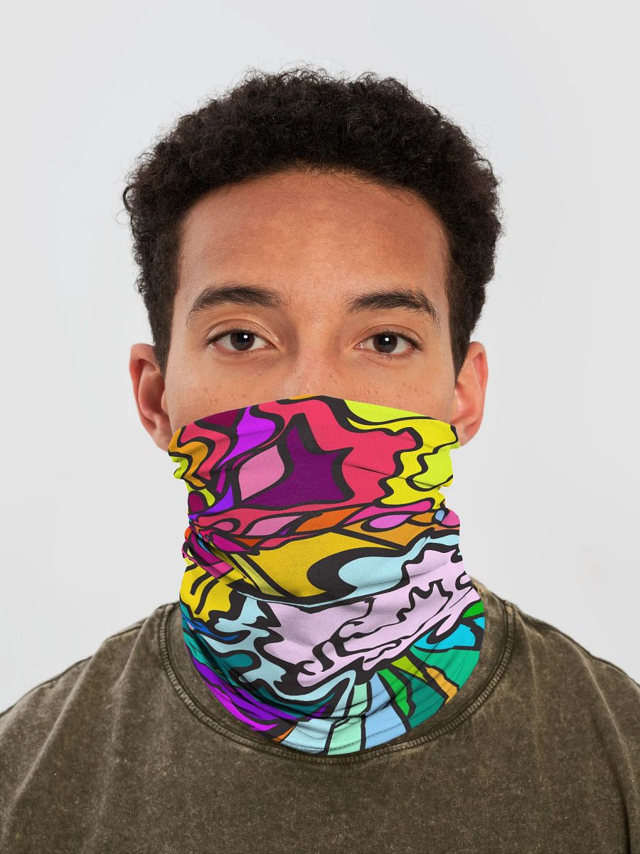 Customizable All-Over Print Neck Gaiter - Wave at Sunset product image (1)