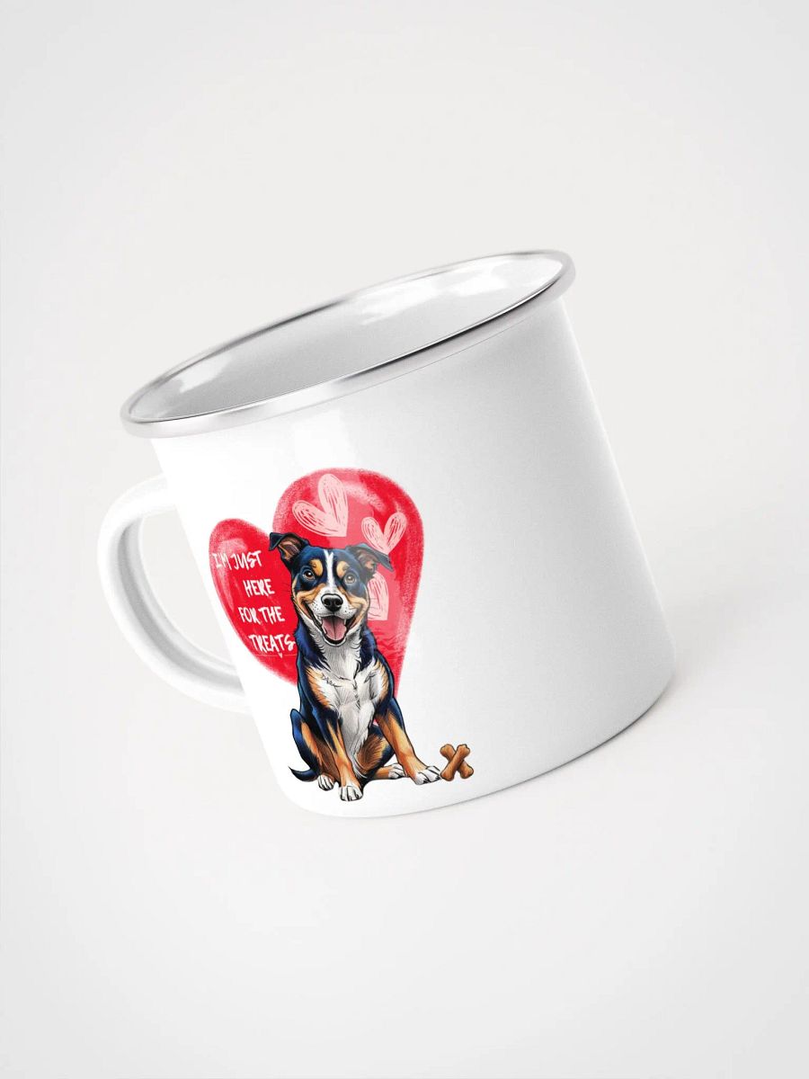 I'M YUST HERE FOR THE TREATS Enamel Mug product image (4)