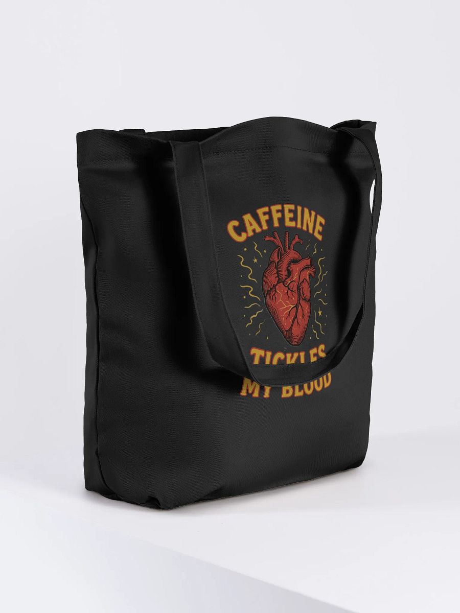 Caffeine Tickles My Blood (Anatomical Heart) Tote product image (4)