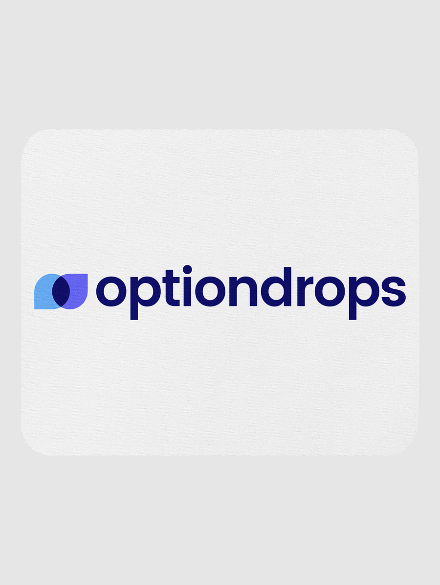 White Option Drops Mouse Pad product image (1)