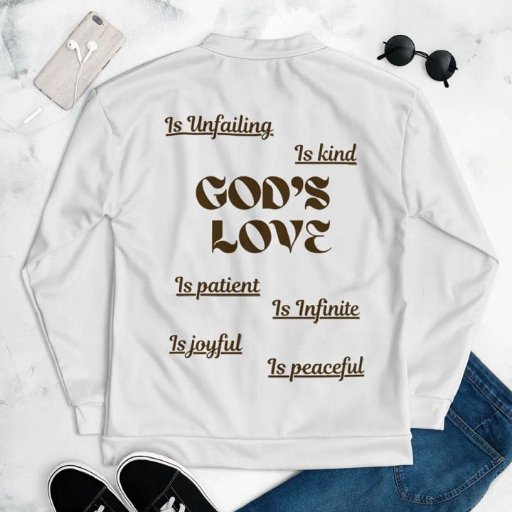 God's Love is excess unisex Bomber Jacket product image (2)