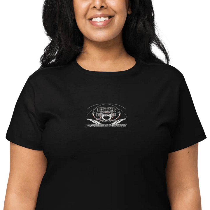Fight Hard Earn Respect - Embroidered - Women's High-Waisted Tee product image (2)