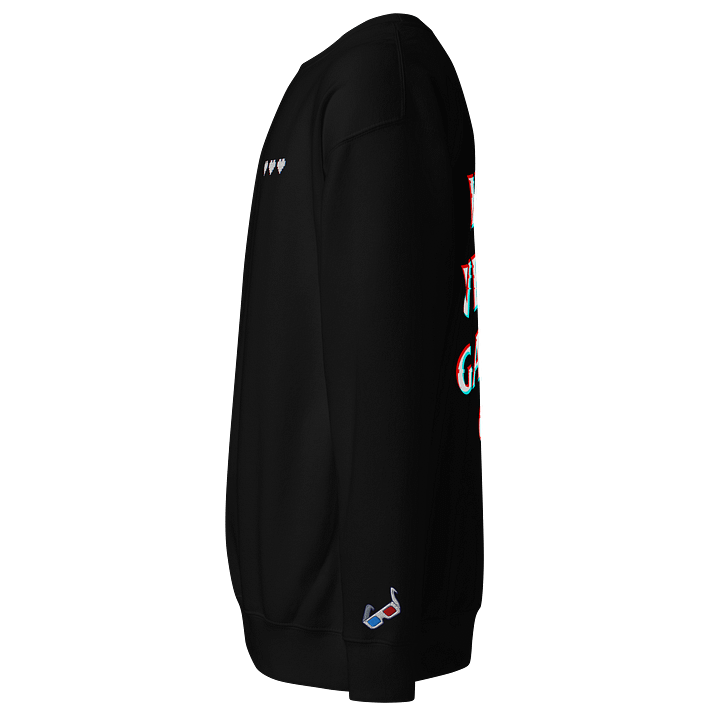 Introverted Gamer Club "anaglyph'd" sweatshirt product image (2)