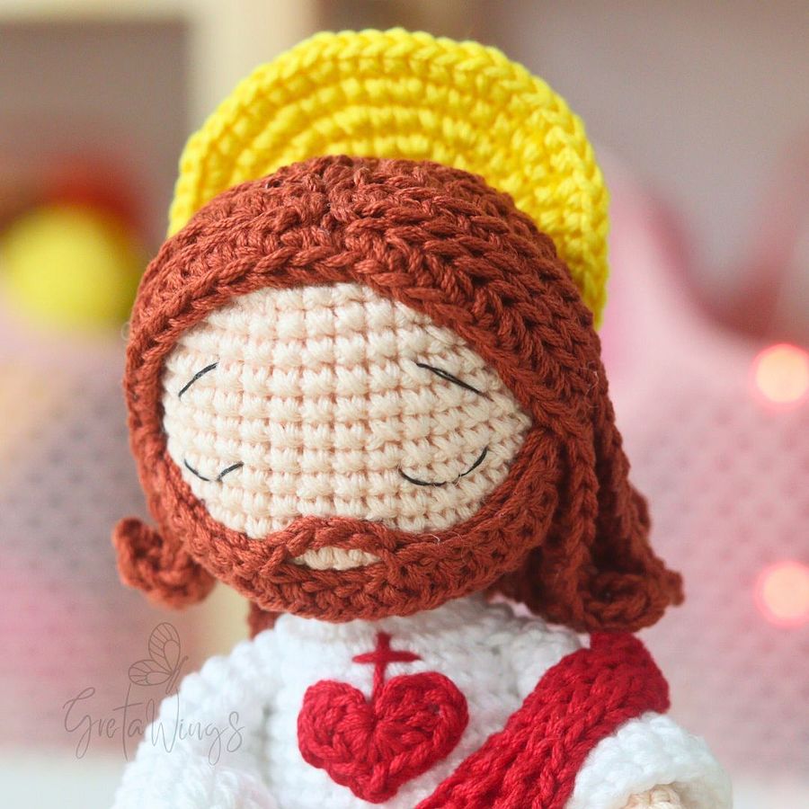 Hand-Crocheted Jesus Amigurumi: Exclusive Digital Pattern for Faith-Filled Creations (Digital Download) product image (2)