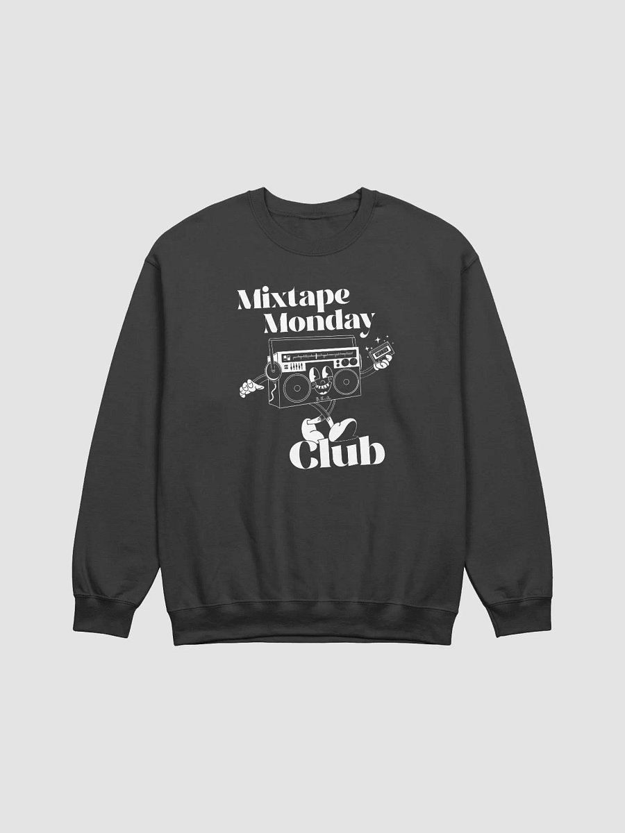 Mixtape Monday Club Sweatshirt // White on Black product image (6)