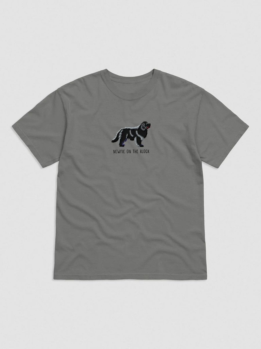 Newfie on the Block T-Shirt(Embroidered) of a Newfoundland(Black) product image (4)